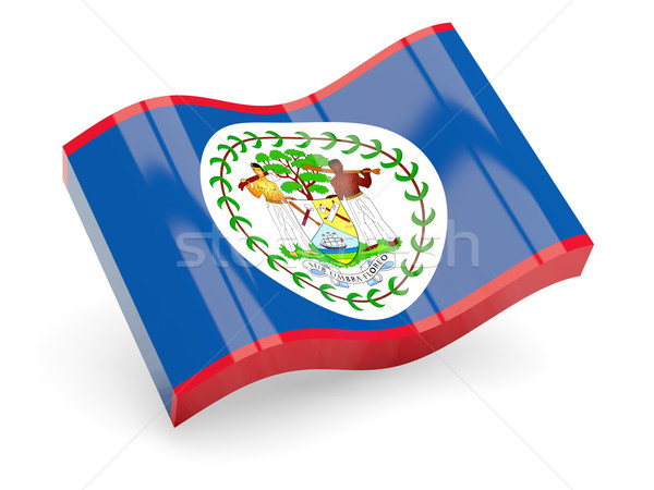 3D vlag Belize geïsoleerd witte reizen Stockfoto © MikhailMishchenko