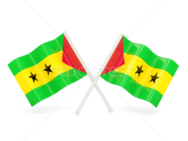 Flag of sao tome and principe Stock photo © MikhailMishchenko