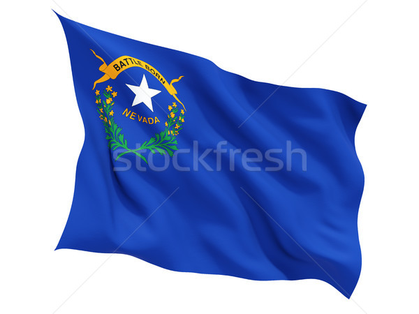 Flag of nevada, US state fluttering flag Stock photo © MikhailMishchenko