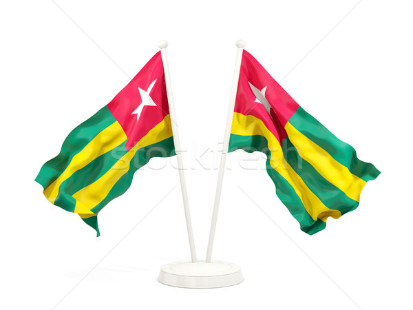 Two waving flags of togo Stock photo © MikhailMishchenko