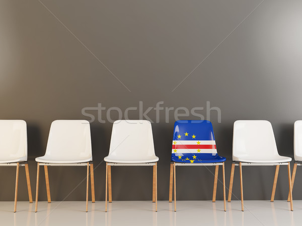 Chair with flag of cape verde Stock photo © MikhailMishchenko