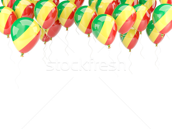 Globo marco bandera república Congo aislado Foto stock © MikhailMishchenko