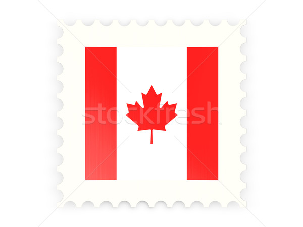 Stock photo: Postage stamp icon of canada