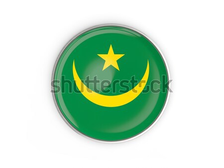 кнопки флаг Мавритания металл кадр путешествия Сток-фото © MikhailMishchenko