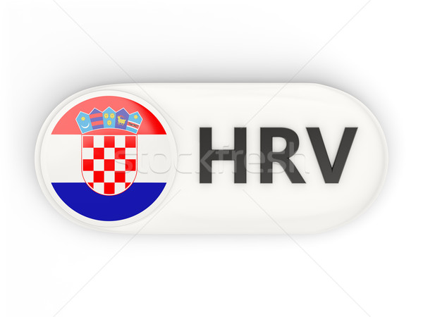 Round Icon With Flag Of Croatia Stock Photo Mikhail