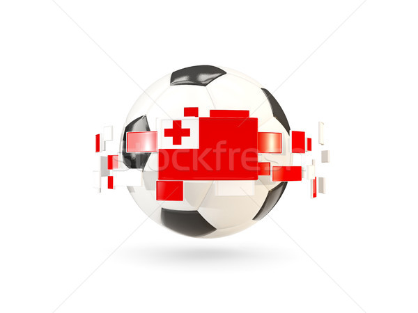 Foto stock: Futebol · linha · bandeiras · bandeira · Tonga · flutuante