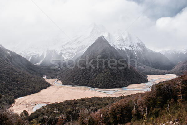 [[stock_photo]]: Alpine · paysages · parc · randonnée · nouvelle · Nouvelle-Zélande