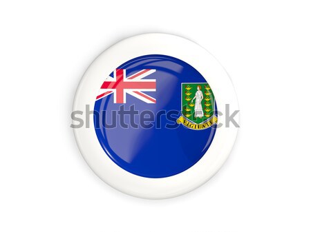 Icona bandiera britannico Virgin Islands isolato bianco Foto d'archivio © MikhailMishchenko