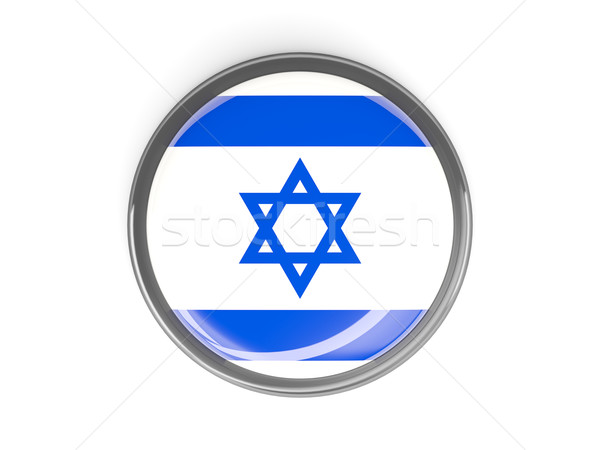 Round button with flag of israel Stock photo © MikhailMishchenko