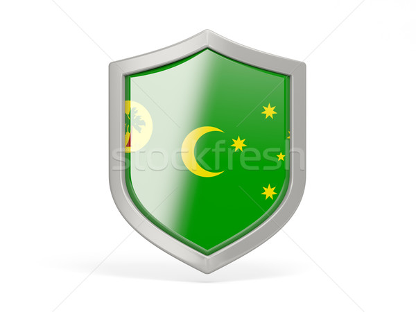 Shield icon with flag of cocos islands Stock photo © MikhailMishchenko