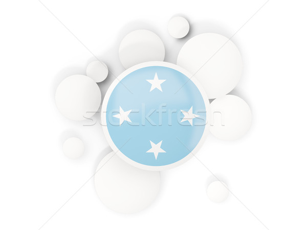 флаг Круги шаблон изолированный белый 3d иллюстрации Сток-фото © MikhailMishchenko