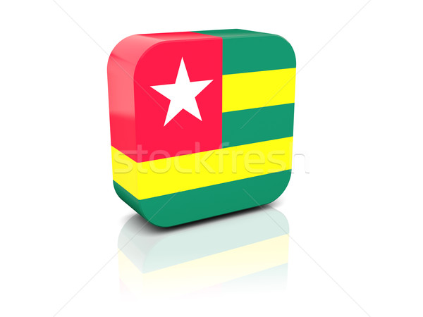 Square icon with flag of togo Stock photo © MikhailMishchenko