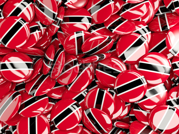 Background with round pins with flag of trinidad and tobago Stock photo © MikhailMishchenko