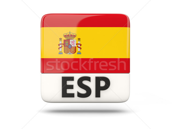 Praca Icone Bandeira Espanha Iso Codigo Foto Stock C Mikhailmishchenko 6453395 Stockfresh