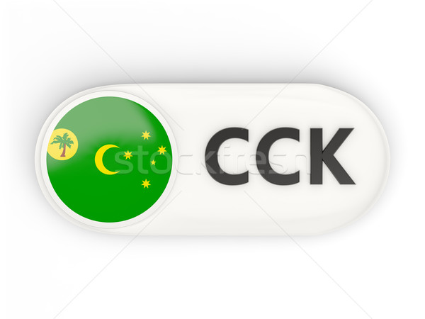 Round icon with flag of cocos islands Stock photo © MikhailMishchenko