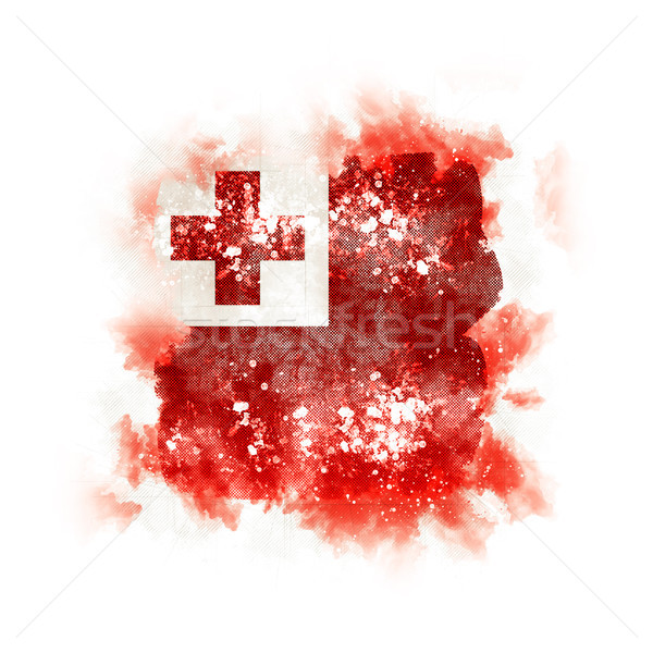 Square grunge flag of tonga Stock photo © MikhailMishchenko