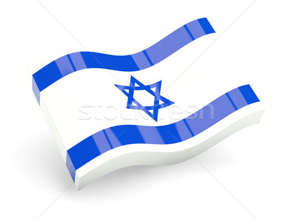 Stock photo: 3d flag of israel