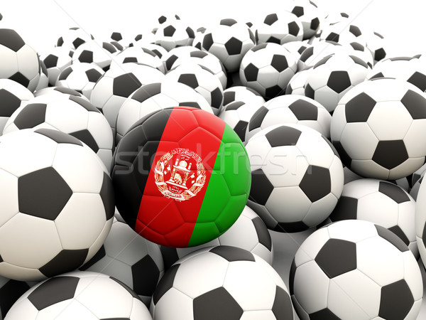 Football with flag of afghanistan Stock photo © MikhailMishchenko