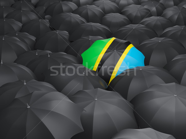 [[stock_photo]]: Parapluie · pavillon · Tanzanie · noir · parapluies · pluie