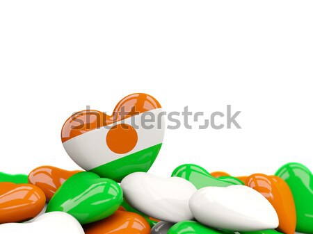 Heart with flag of cote d Ivoire Stock photo © MikhailMishchenko