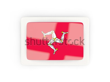 Round button with flag of isle of man Stock photo © MikhailMishchenko