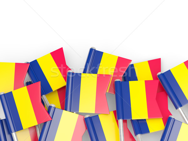 Flag pin of chad Stock photo © MikhailMishchenko