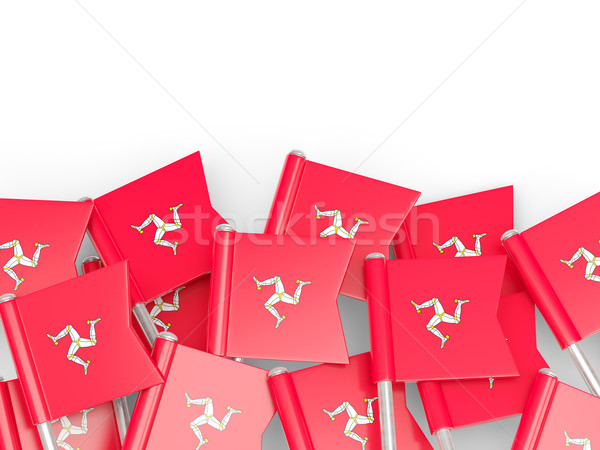 Flag pin of isle of man Stock photo © MikhailMishchenko