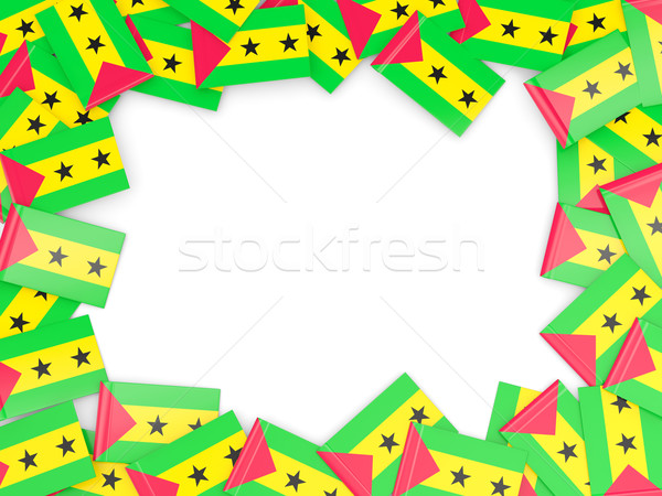 Frame with flag of sao tome and principe Stock photo © MikhailMishchenko