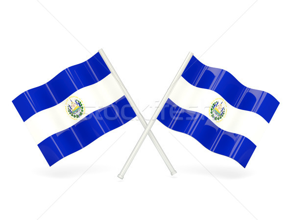 Flag of el salvador Stock photo © MikhailMishchenko