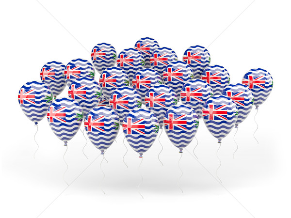 Stock photo: Balloons with flag of british indian ocean territory