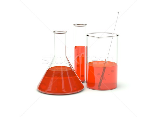 Stock photo: Chemical glassware