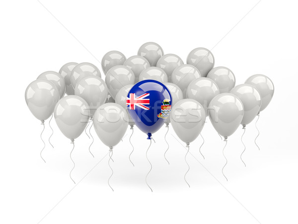 Stock photo: Air balloons with flag of cayman islands