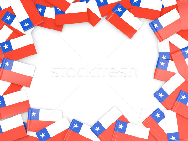 Frame with flag of chile Stock photo © MikhailMishchenko