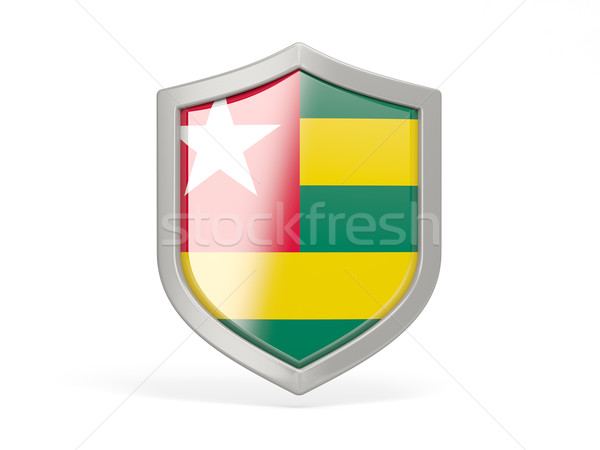 Shield icon with flag of togo Stock photo © MikhailMishchenko