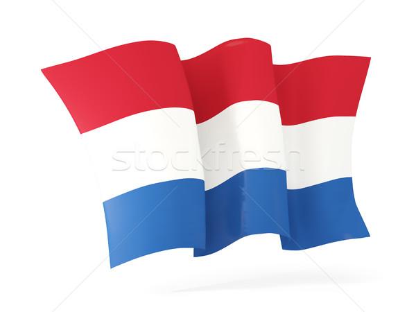 Bandiera Paesi Bassi illustrazione 3d isolato bianco Foto d'archivio © MikhailMishchenko