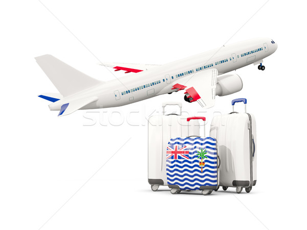 Luggage with flag of british indian ocean territory. Three bags  Stock photo © MikhailMishchenko