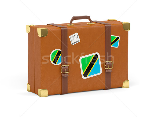 Suitcase with flag of tanzania Stock photo © MikhailMishchenko