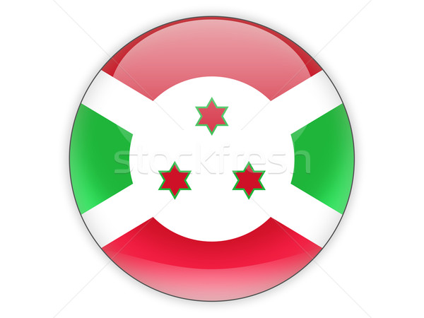 Ikon zászló Burundi izolált fehér utazás Stock fotó © MikhailMishchenko
