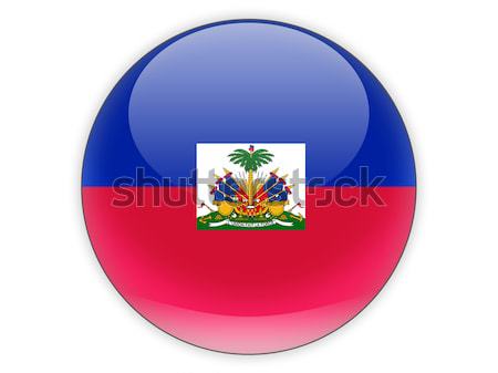 Round icon with flag of haiti Stock photo © MikhailMishchenko