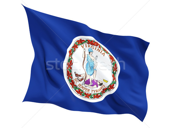 Flag of virginia, US state fluttering flag Stock photo © MikhailMishchenko