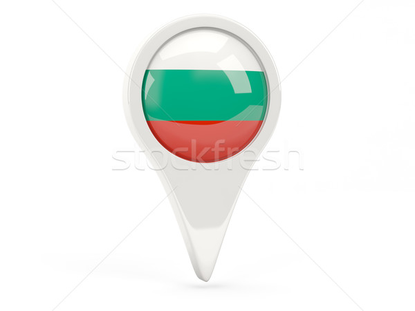 Banderą ikona Bułgaria odizolowany biały Pokaż Zdjęcia stock © MikhailMishchenko