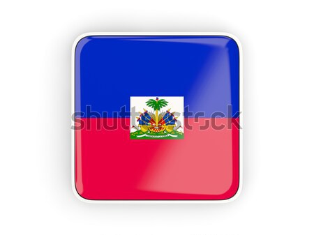 Square icon with flag of haiti Stock photo © MikhailMishchenko