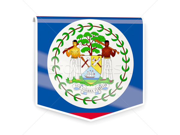 Flag label of belize Stock photo © MikhailMishchenko