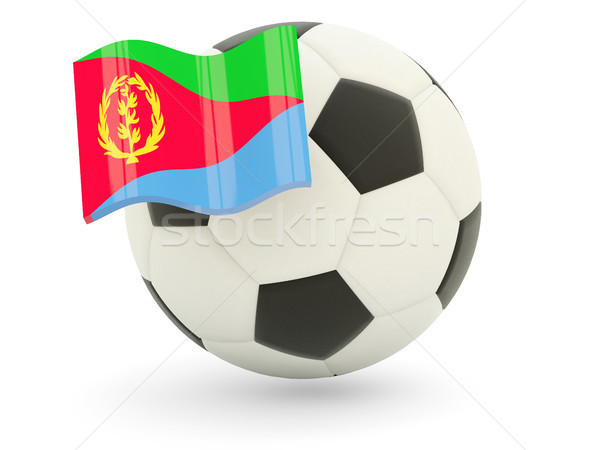 Football with flag of eritrea Stock photo © MikhailMishchenko