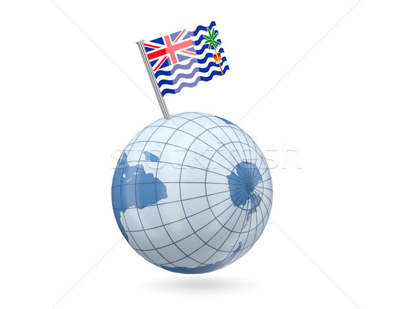 Globe with flag of british indian ocean territory Stock photo © MikhailMishchenko