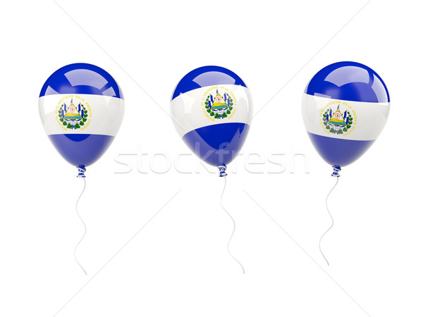 Air balloons with flag of el salvador Stock photo © MikhailMishchenko