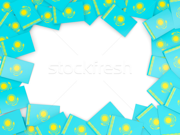 Frame with flag of kazakhstan Stock photo © MikhailMishchenko
