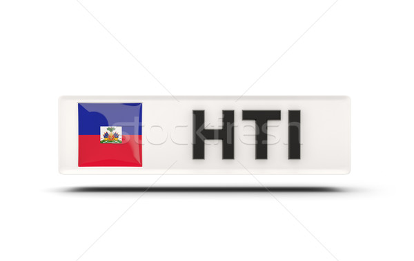 Stockfoto: Vierkante · icon · vlag · Haïti · iso · code