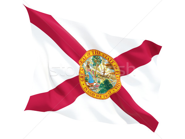 Flag of florida, US state fluttering flag Stock photo © MikhailMishchenko