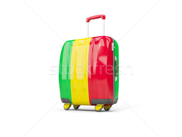Luggage with flag of mali. Suitcase isolated on white Stock photo © MikhailMishchenko